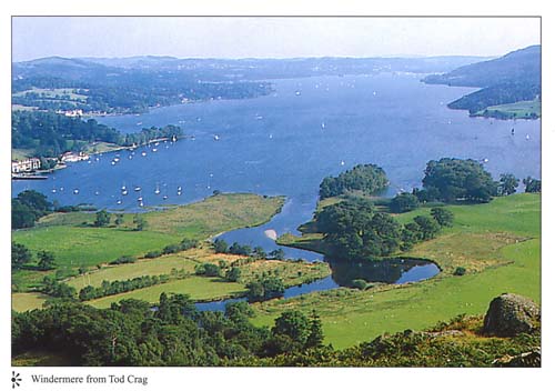 Windermere from Todd Crag postcards